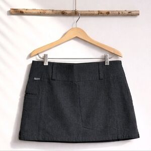Icebreaker Charcoal Gray Mini Skirt